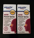 2-PACK Equate Original Nasal Spray Oxymetazoline 12-Hour Relief 1oz WORLDWIDE SHIPPING