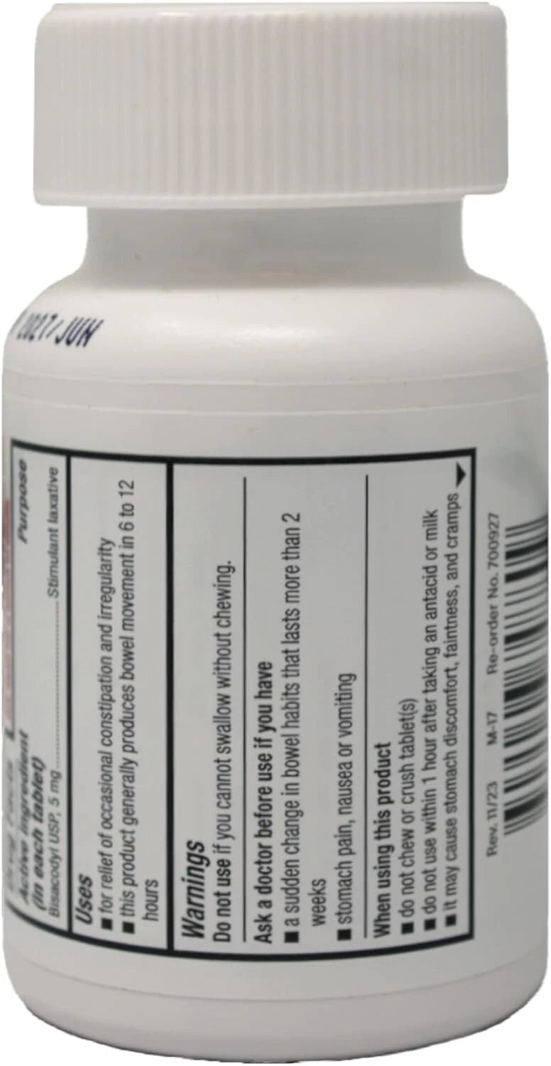 2-PACK Major Bisacodyl Laxative 1000 Coated Tablets Each GLOBAL SHIPPING