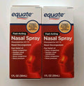 2-PACK Equate Fast Acting 4-Way Nasal Spray Phenylephrine HCl WORLDWIDE SHIPPING